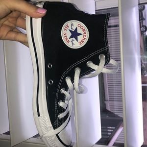black high top converse